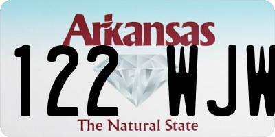 AR license plate 122WJW