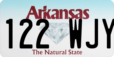 AR license plate 122WJY