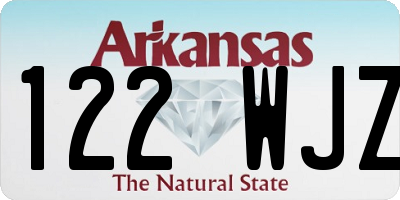 AR license plate 122WJZ