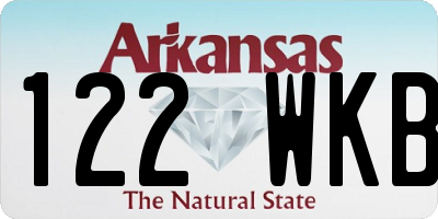 AR license plate 122WKB