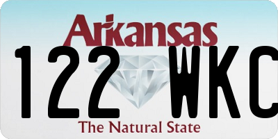 AR license plate 122WKC
