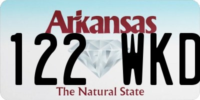 AR license plate 122WKD