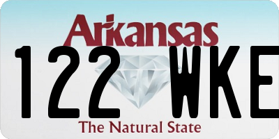 AR license plate 122WKE