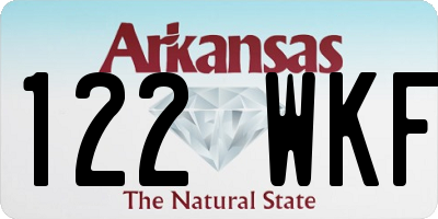 AR license plate 122WKF