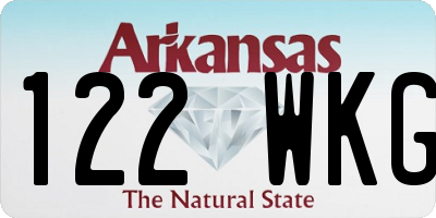 AR license plate 122WKG