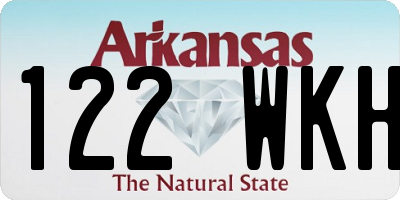 AR license plate 122WKH