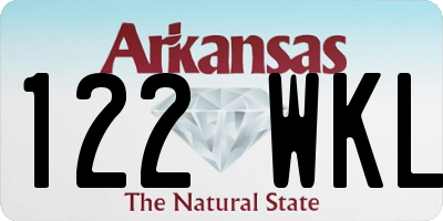 AR license plate 122WKL