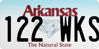 AR license plate 122WKS