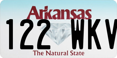 AR license plate 122WKV