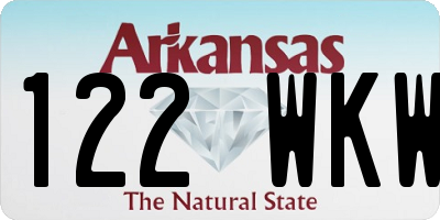 AR license plate 122WKW