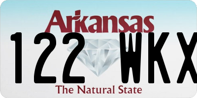AR license plate 122WKX