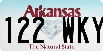 AR license plate 122WKY