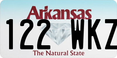 AR license plate 122WKZ