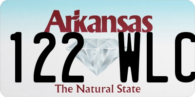 AR license plate 122WLC