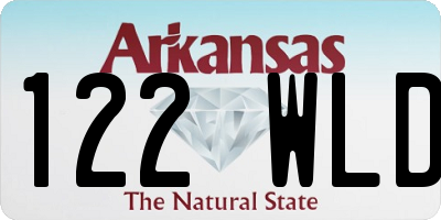 AR license plate 122WLD