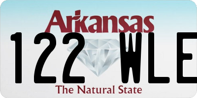 AR license plate 122WLE
