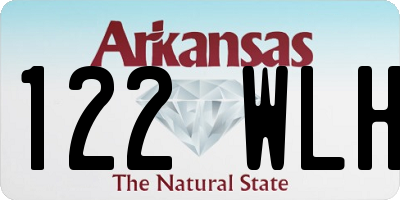 AR license plate 122WLH