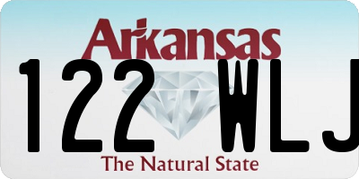 AR license plate 122WLJ