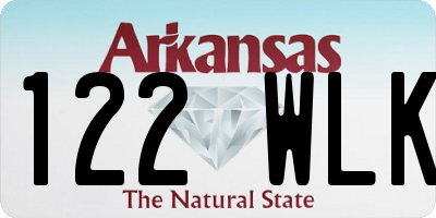 AR license plate 122WLK