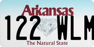 AR license plate 122WLM