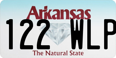 AR license plate 122WLP