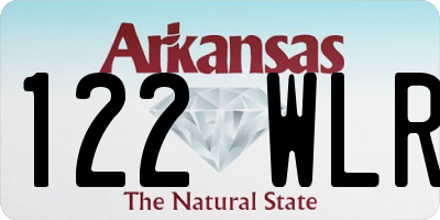 AR license plate 122WLR