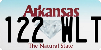 AR license plate 122WLT