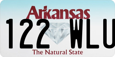 AR license plate 122WLU