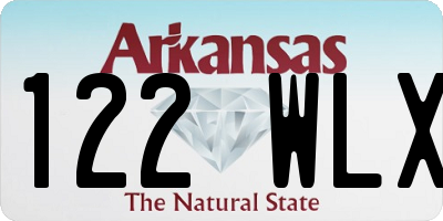 AR license plate 122WLX