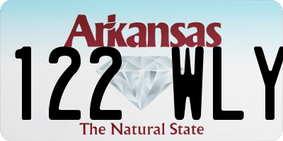 AR license plate 122WLY