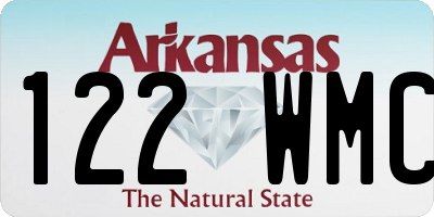 AR license plate 122WMC