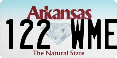 AR license plate 122WME