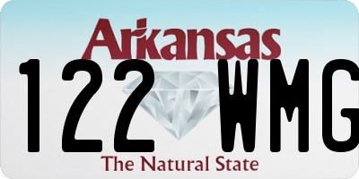 AR license plate 122WMG