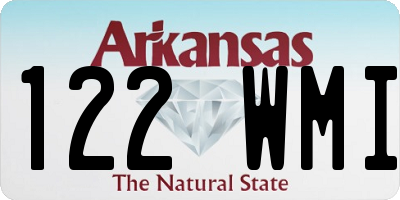 AR license plate 122WMI