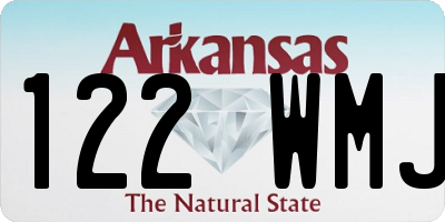 AR license plate 122WMJ