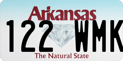 AR license plate 122WMK
