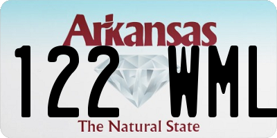 AR license plate 122WML