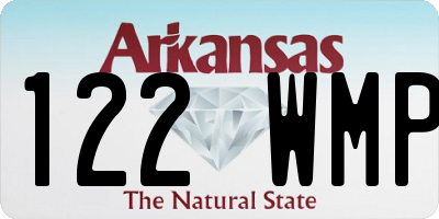 AR license plate 122WMP
