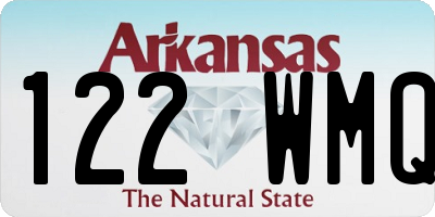 AR license plate 122WMQ