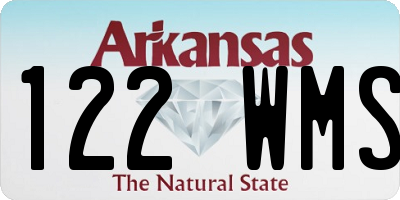 AR license plate 122WMS
