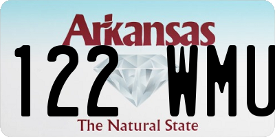 AR license plate 122WMU