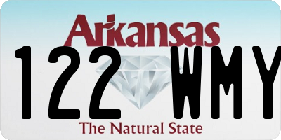 AR license plate 122WMY