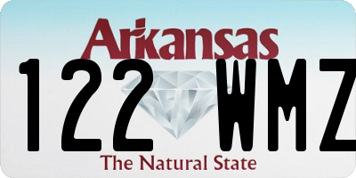 AR license plate 122WMZ