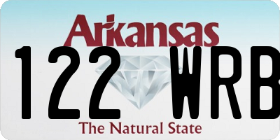 AR license plate 122WRB