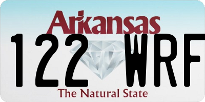 AR license plate 122WRF