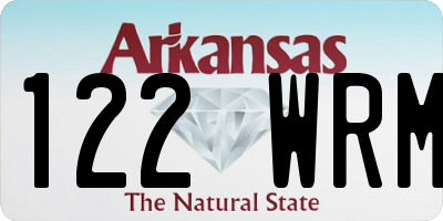 AR license plate 122WRM