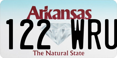 AR license plate 122WRU