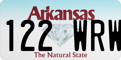 AR license plate 122WRW