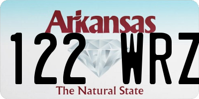 AR license plate 122WRZ