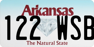 AR license plate 122WSB